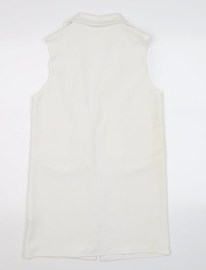 Womens UK Size 12 Cameo Rose White Jacket