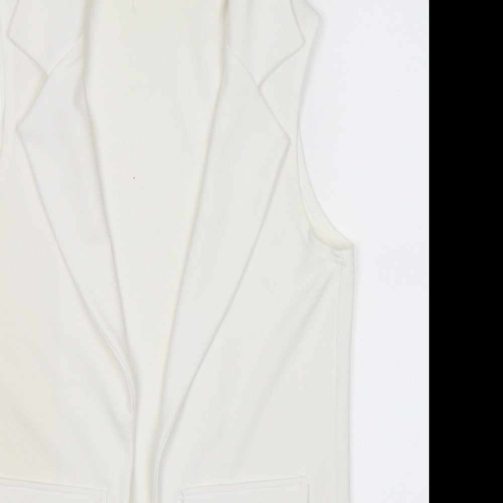 Womens UK Size 12 Cameo Rose White Jacket