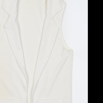 Womens UK Size 12 Cameo Rose White Jacket