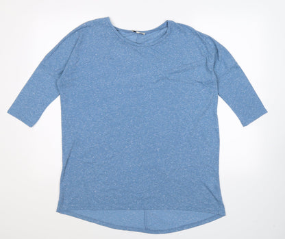 Papaya Womens Blue   Basic T-Shirt Size 12