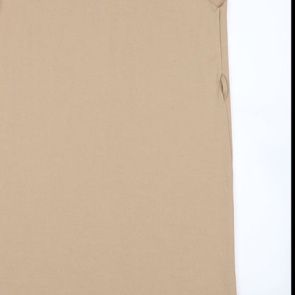 Koopoi Womens Beige   Gilet Coat Size M