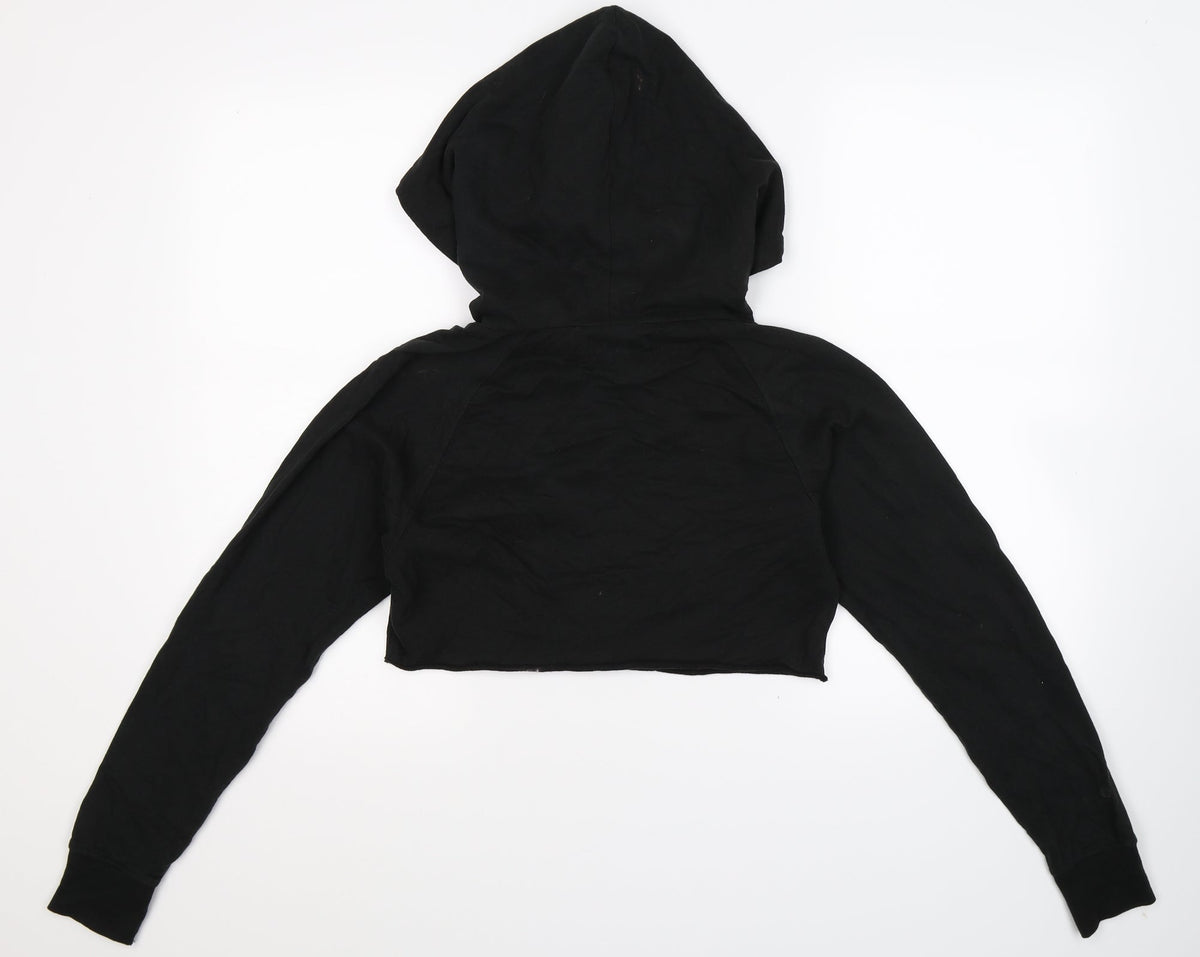 Pineapple Womens Black   Pullover Hoodie Size XS  - Cropped