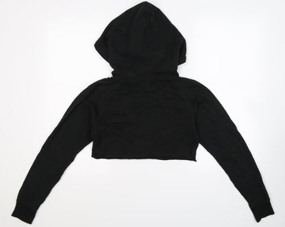 Pineapple Womens Black   Pullover Hoodie Size XS  - Cropped