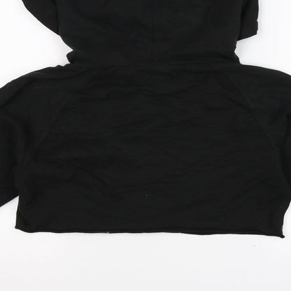 Pineapple Womens Black   Pullover Hoodie Size XS  - Cropped