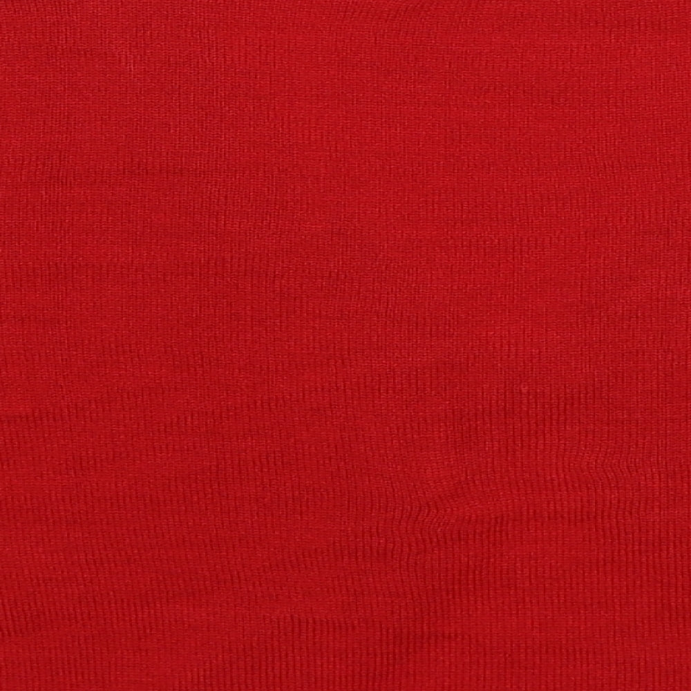 Charges Womens Red  Knit Cardigan Jumper Size 16