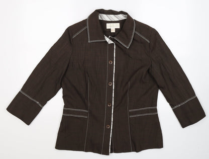Un Jour Ailleurs Womens Grey   Jacket Blazer Size 14