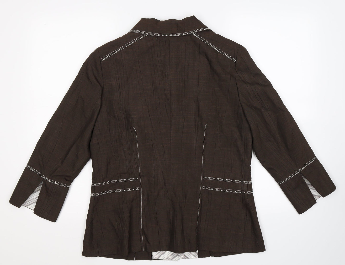 Un Jour Ailleurs Womens Grey   Jacket Blazer Size 14