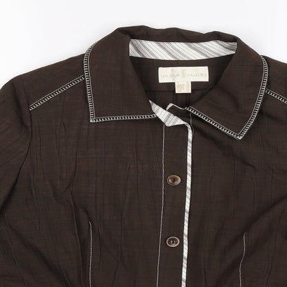 Un Jour Ailleurs Womens Grey   Jacket Blazer Size 14