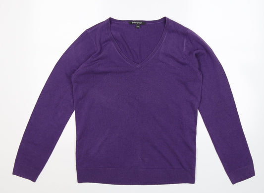 Bonmarché Womens Purple  Knit Pullover Jumper Size 14