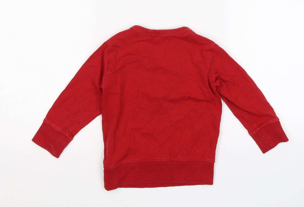 Next Baby Red   Pullover Jumper Size 12-18 Months