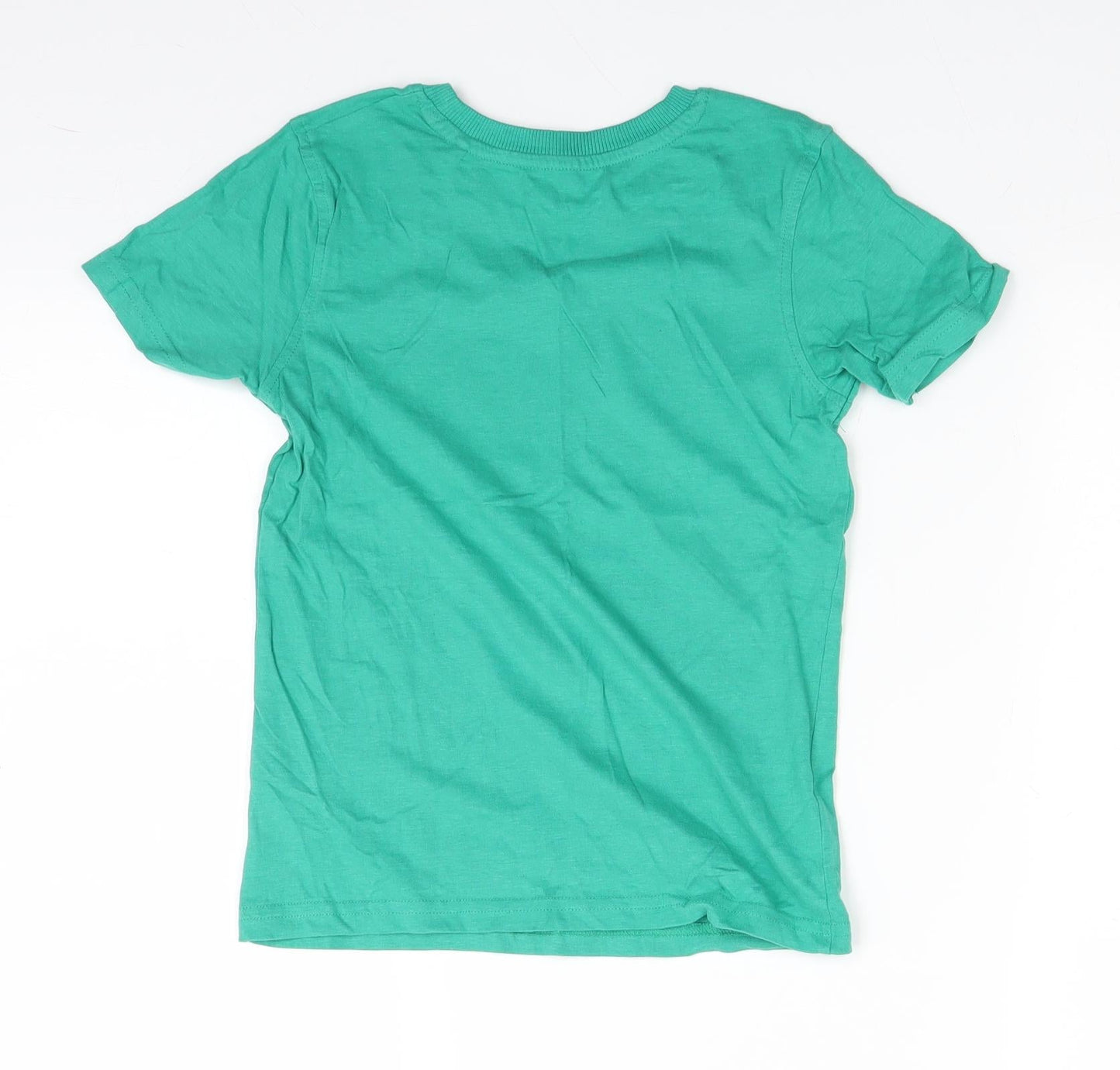 George Boys Green   Basic T-Shirt Size 6-7 Years  - car