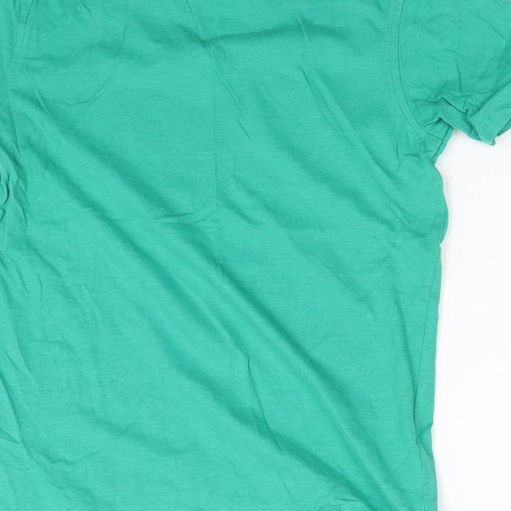 George Boys Green   Basic T-Shirt Size 6-7 Years  - car