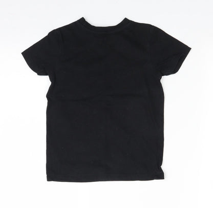 George Boys Black   Basic T-Shirt Size 4-5 Years  - legit gamer