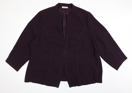Ann Harvey Womens Purple   Jacket Blazer Size 28