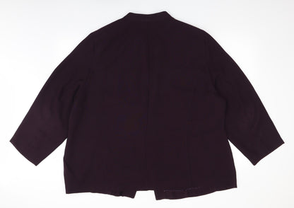 Ann Harvey Womens Purple   Jacket Blazer Size 28