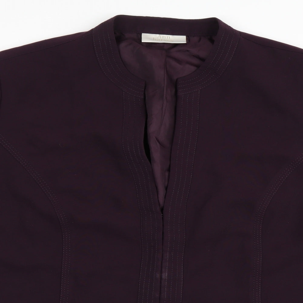 Ann Harvey Womens Purple   Jacket Blazer Size 28
