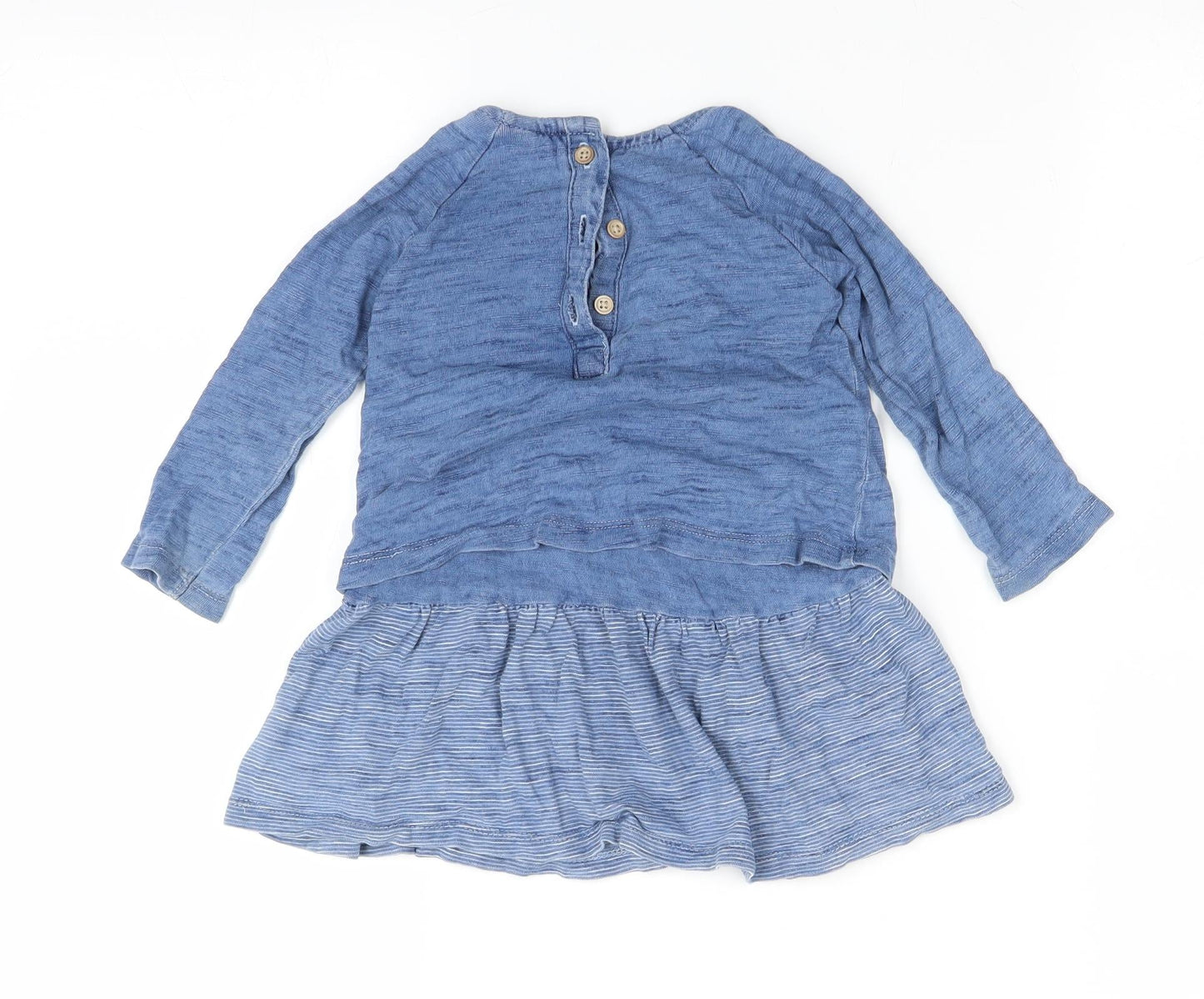 NEXT Girls Blue   T-Shirt Dress  Size 9-12 Months