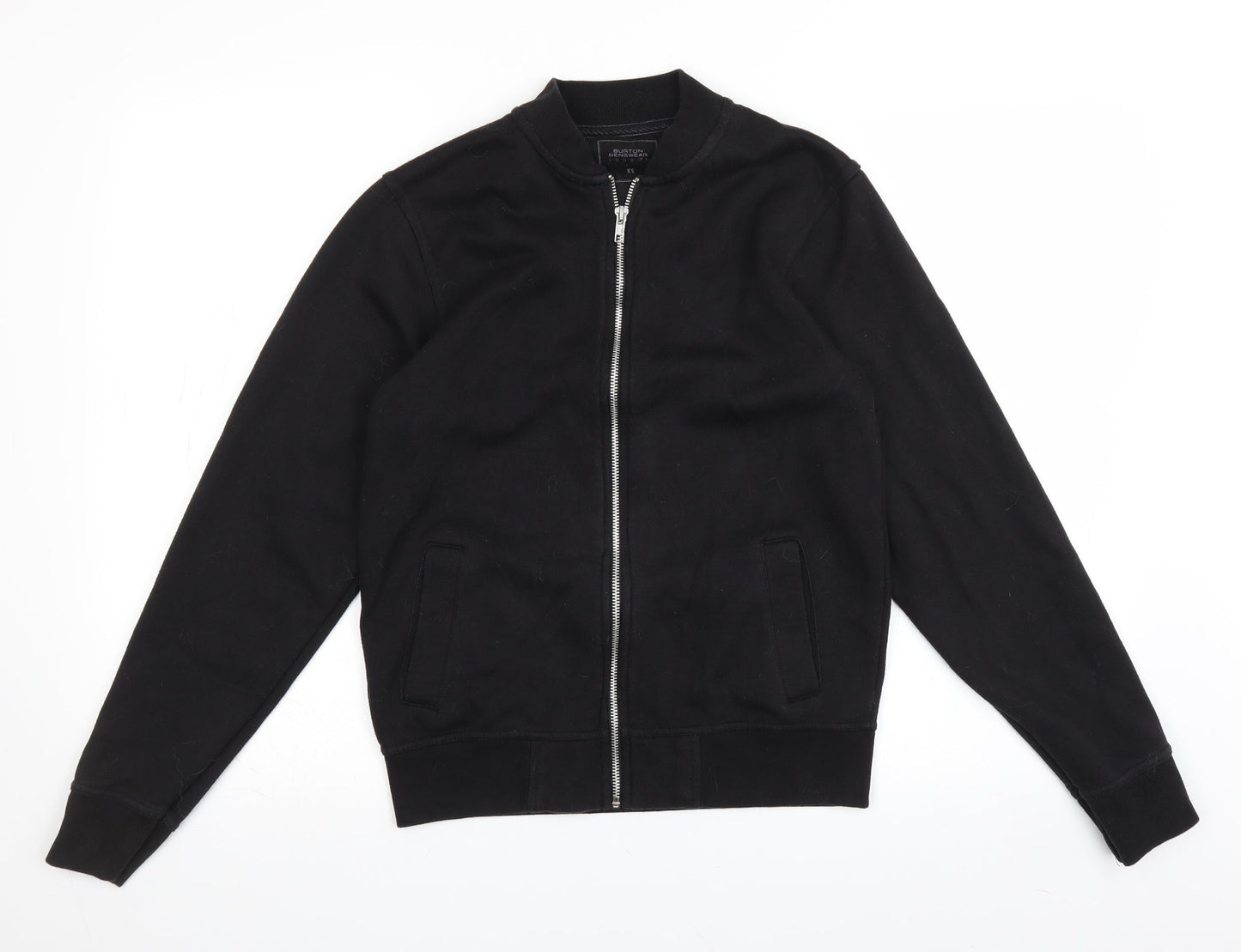 Mens UK Size XS Burton Black Full Zip Sweatshirt
