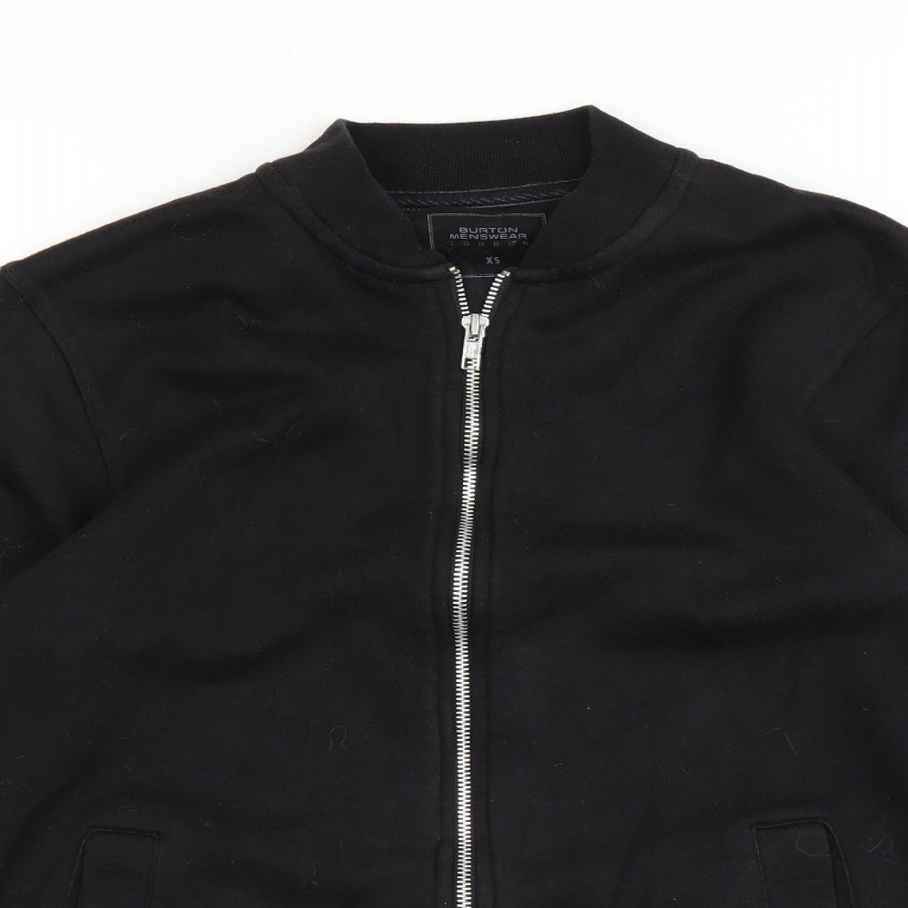 Mens UK Size XS Burton Black Full Zip Sweatshirt
