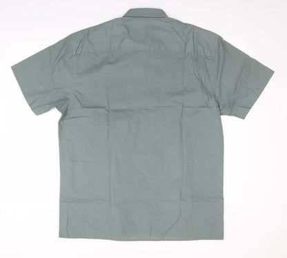 Living Mens Green    Button-Up Size L