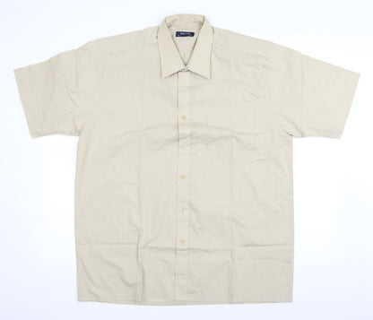 Walton Mens Beige    Button-Up Size XL