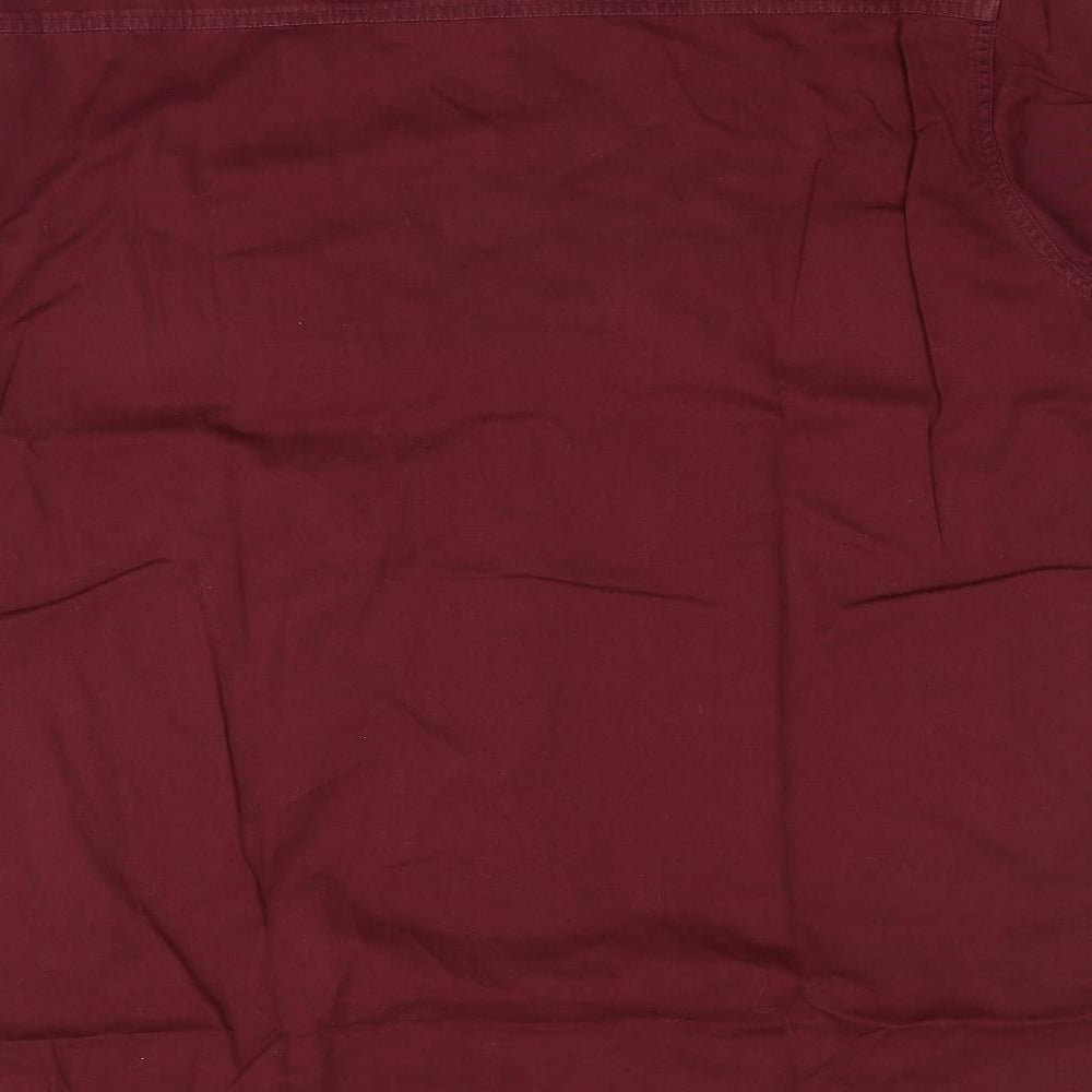 St.George's  Mens Red    Button-Up Size L