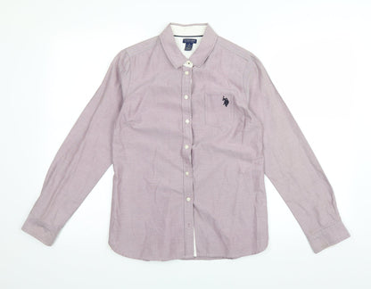 US Polo Assn. Mens Purple    Button-Up Size S