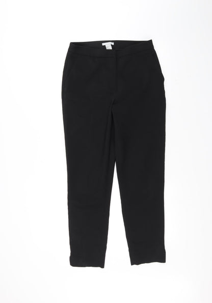Womens UK Size 6 H&M Regular Fit  Black Trousers
