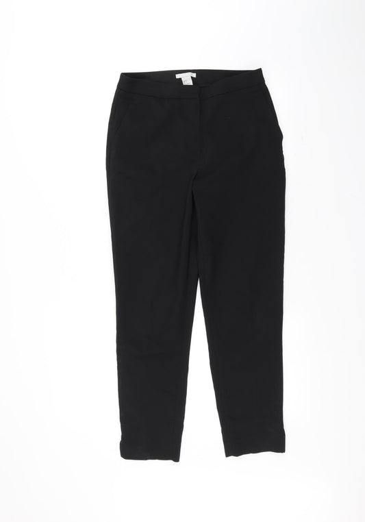 Womens UK Size 6 H&M Regular Fit  Black Trousers