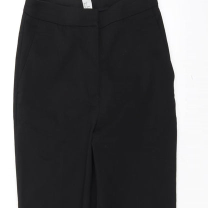 Womens UK Size 6 H&M Regular Fit  Black Trousers