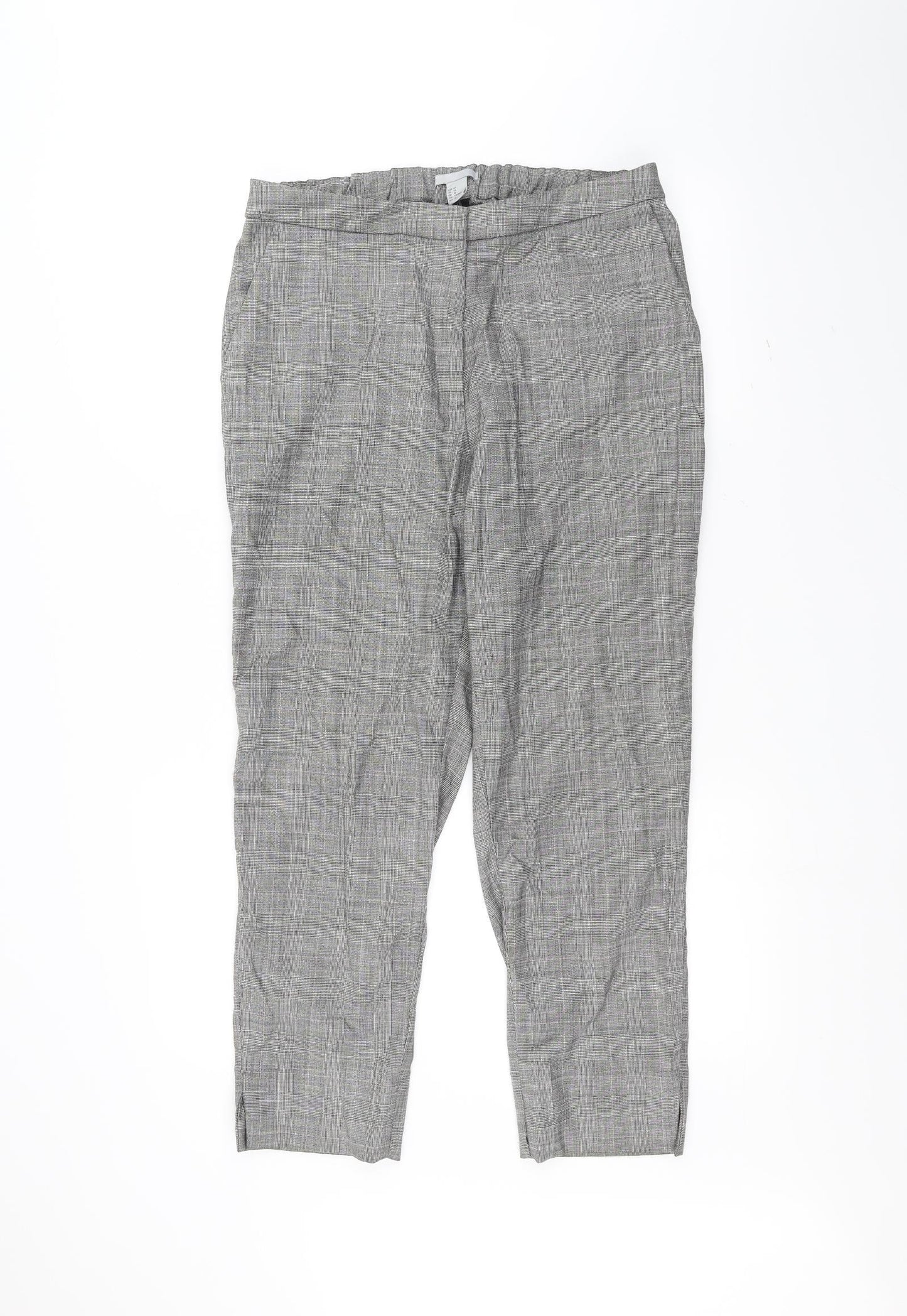 Womens UK Size 14 H&M Regular Fit  White Trousers