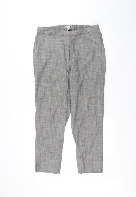 Womens UK Size 14 H&M Regular Fit  White Trousers