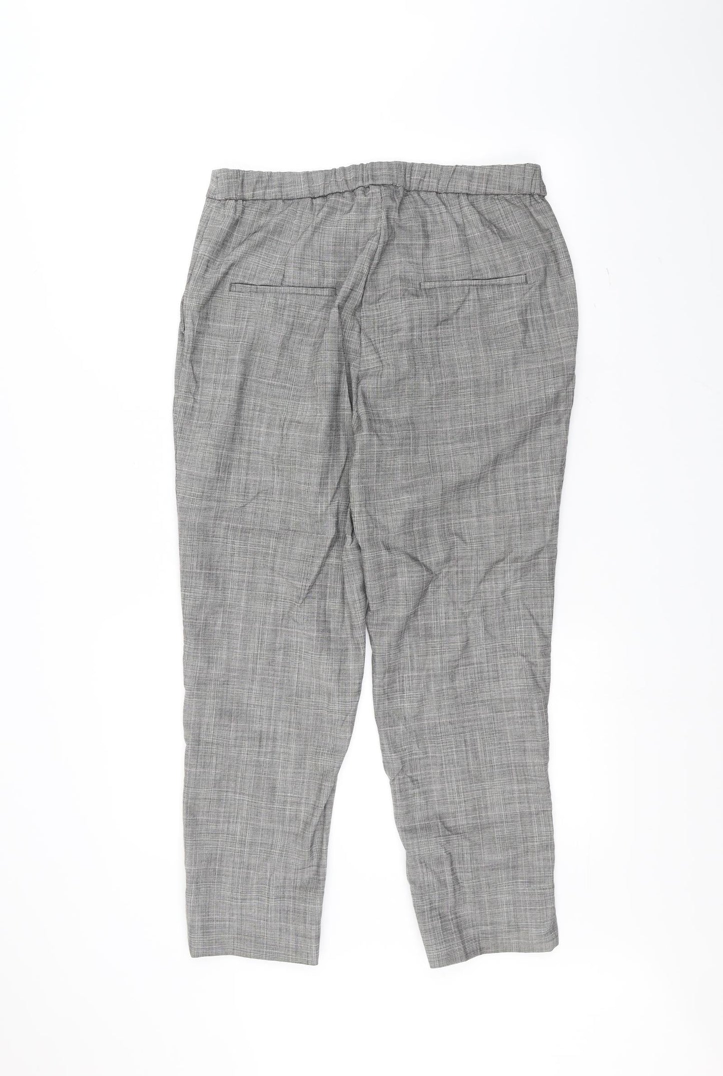 Womens UK Size 14 H&M Regular Fit  White Trousers