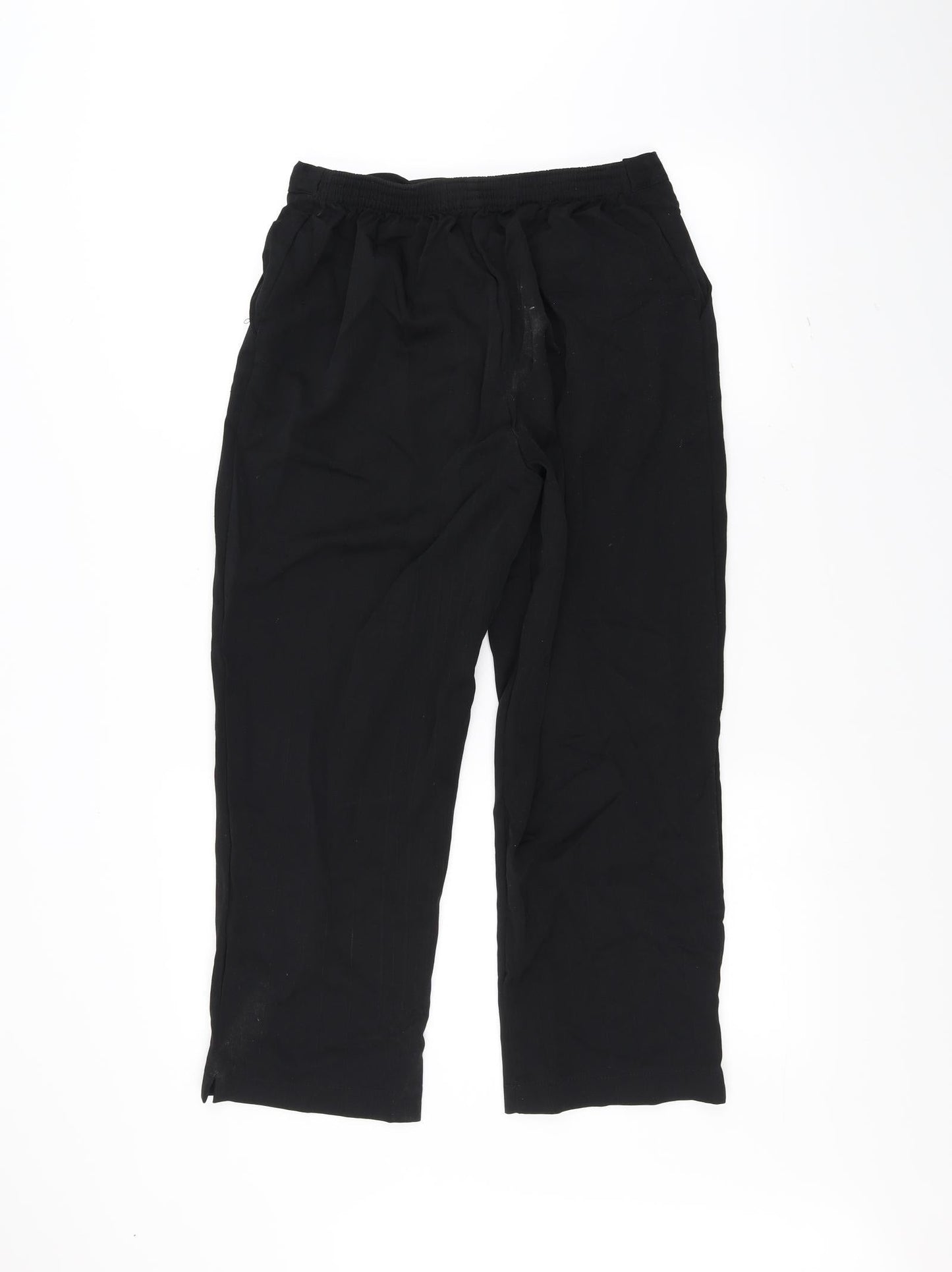 Womens UK Size 16 Preworn Regular Fit  Black Trousers