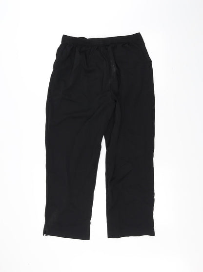 Womens UK Size 16 Preworn Regular Fit  Black Trousers
