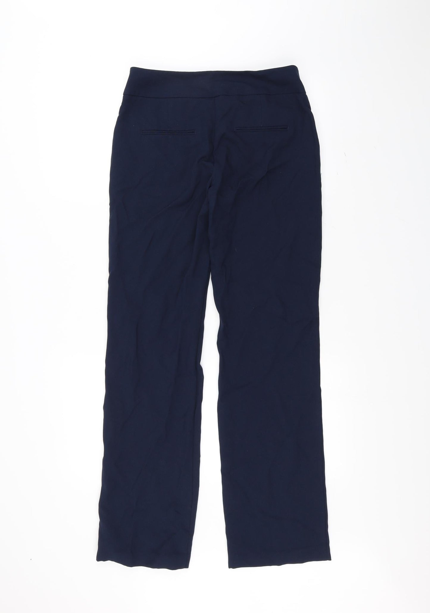 Womens UK Size 10 oodji Regular Fit  Blue Trousers