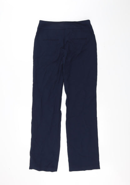 Womens UK Size 10 oodji Regular Fit  Blue Trousers