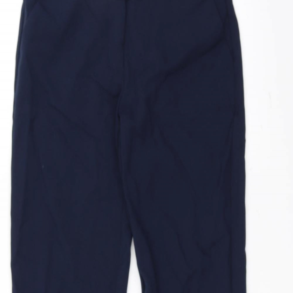 Womens UK Size 10 oodji Regular Fit  Blue Trousers