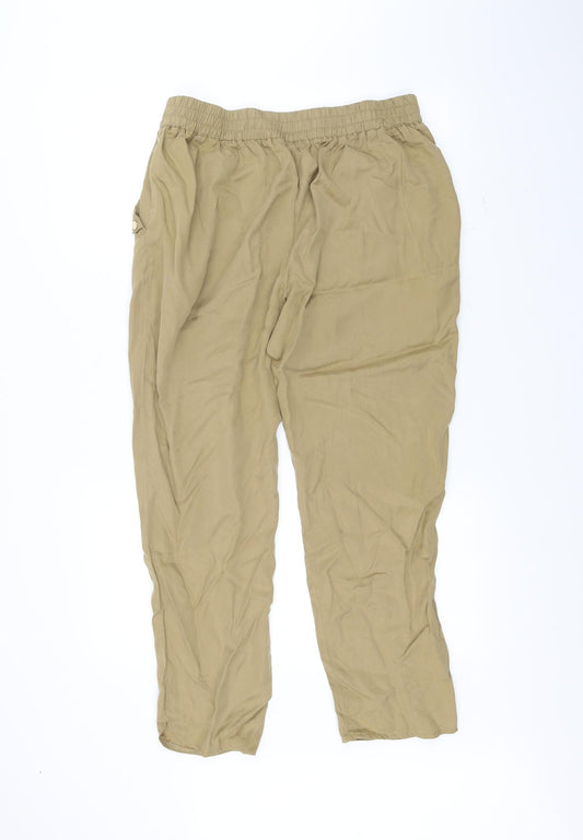 Mens UK Size L Cortefiel Regular Fit  Brown Trousers