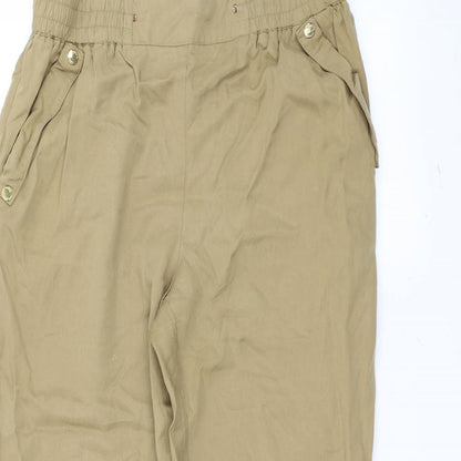 Mens UK Size L Cortefiel Regular Fit  Brown Trousers