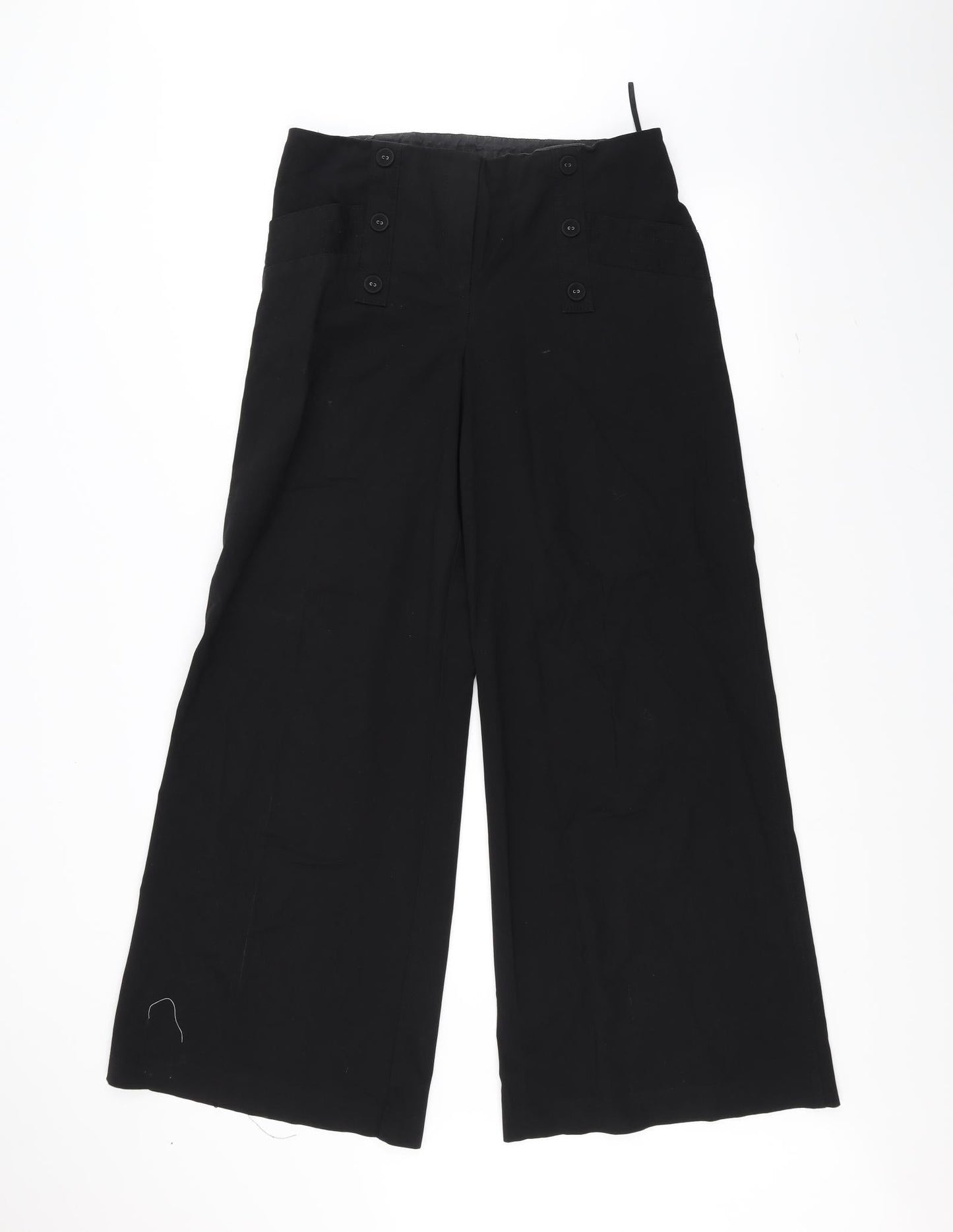 Womens UK Size 12 NEXT Regular Fit  Black Trousers