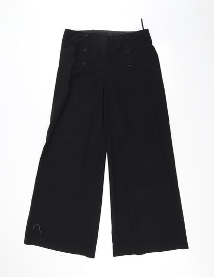 Womens UK Size 12 NEXT Regular Fit  Black Trousers
