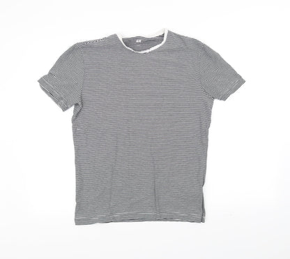 Womens UK Size M H&M Black Basic T-Shirt