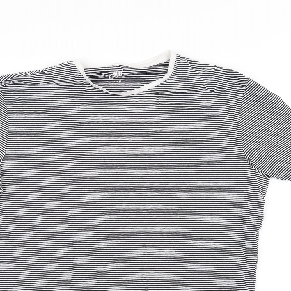 Womens UK Size M H&M Black Basic T-Shirt