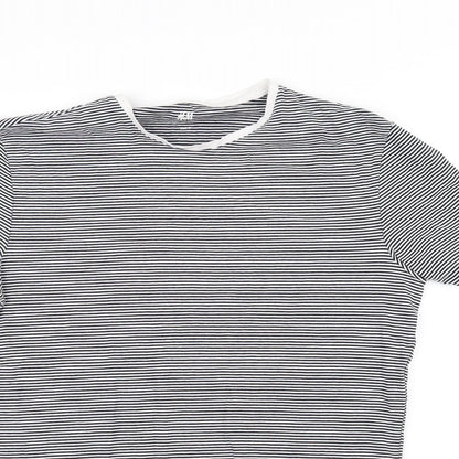 Womens UK Size M H&M Black Basic T-Shirt