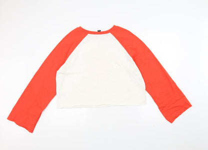 Womens UK Size 16 Atmosphere Orange Basic T-Shirt