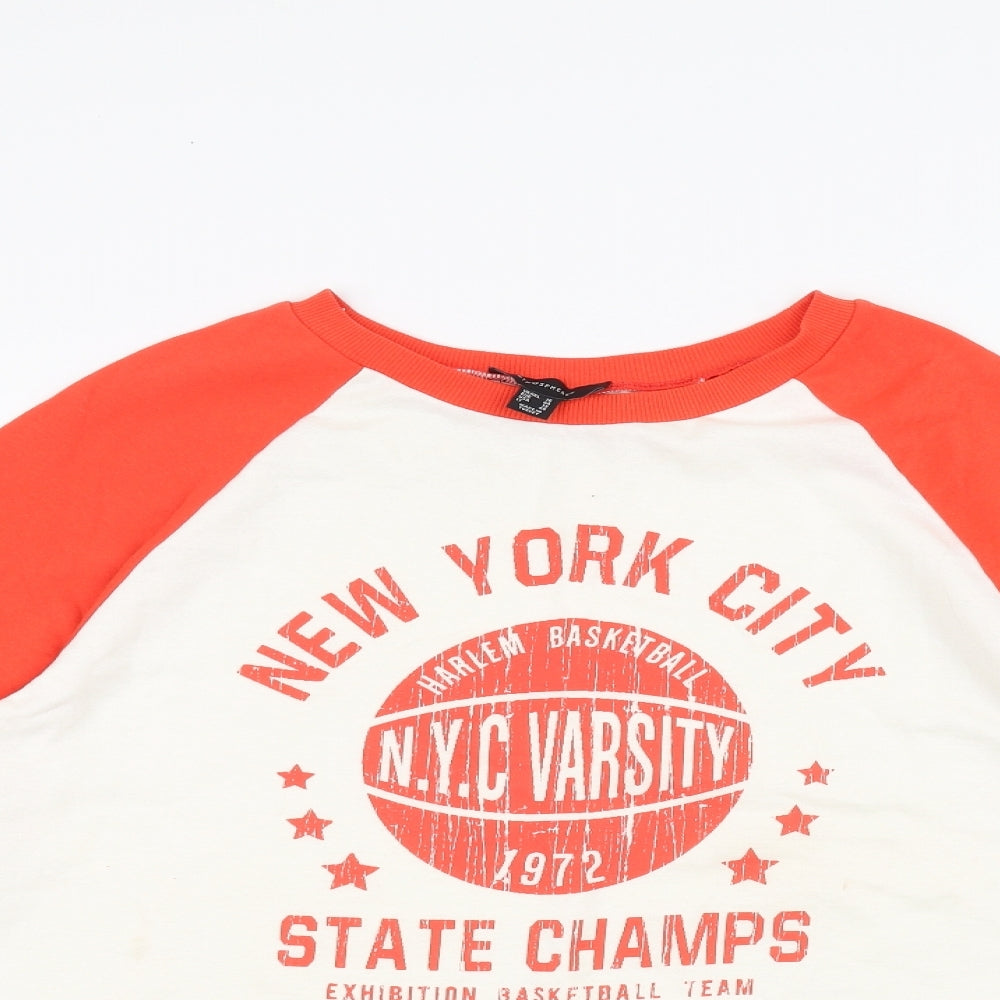 Womens UK Size 16 Atmosphere Orange Basic T-Shirt
