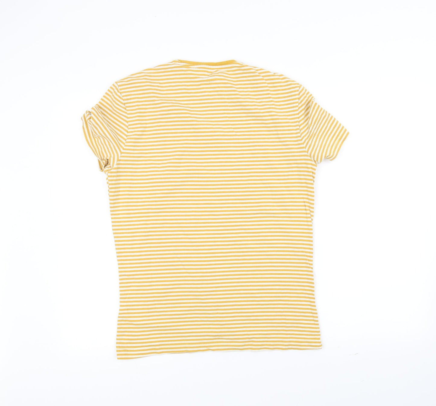Womens UK Size M H&M Yellow Basic T-Shirt