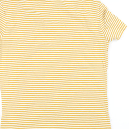 Womens UK Size M H&M Yellow Basic T-Shirt