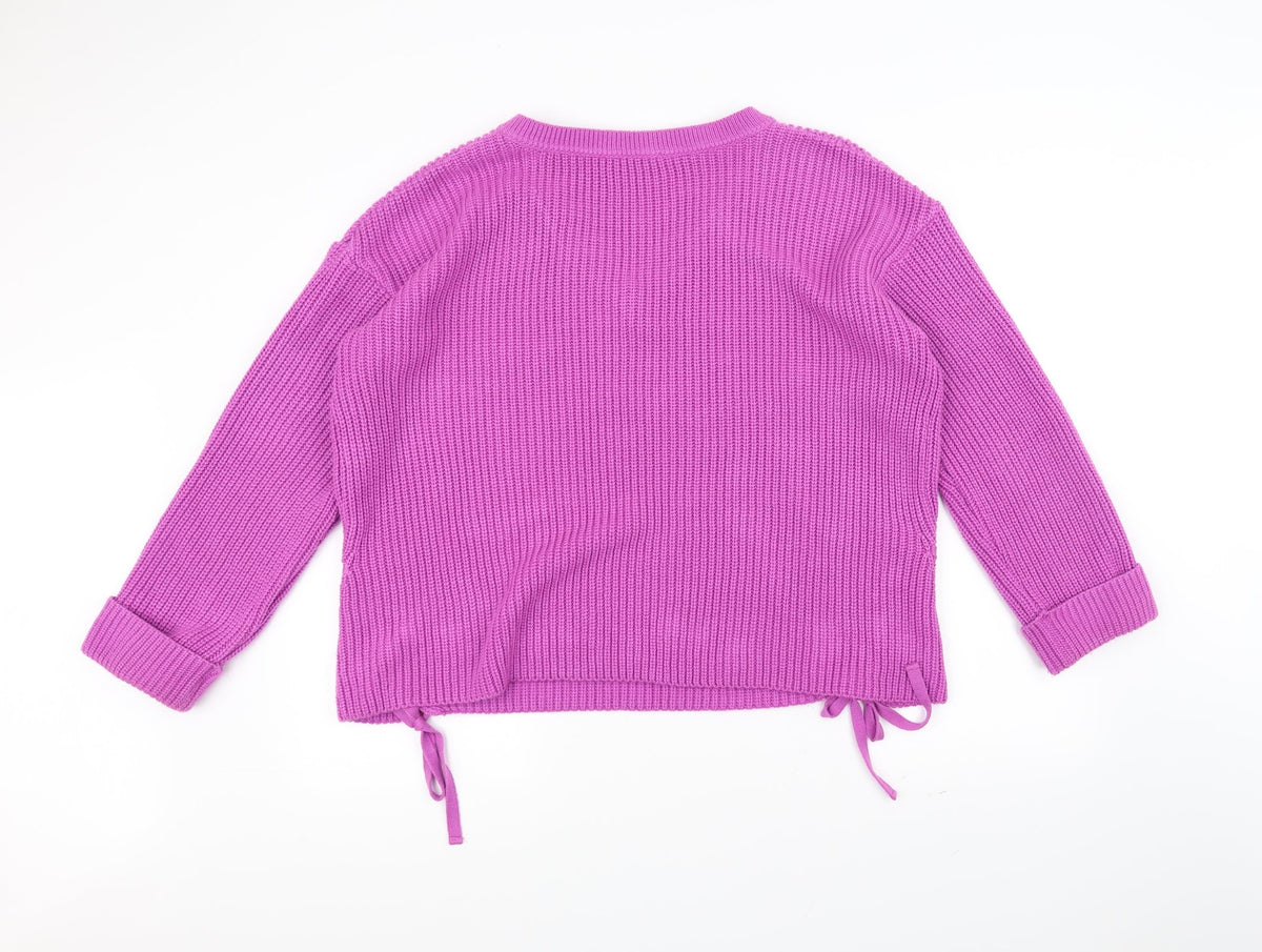 George Womens Purple  Knit Pullover Jumper Size 18